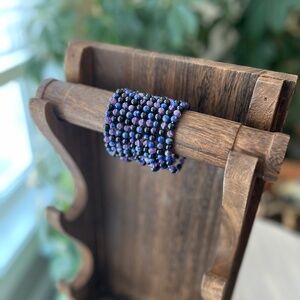 Amethyst Lapis Black Tourmaline Bracelet (one)
